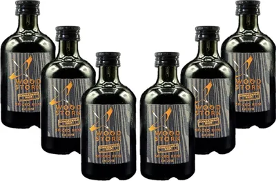 Produktbild von Wood Stork 6er Set Spiced Rum 6x 0,1L (40% Vol) Schwarzwald Rum Miniatur - [Enthält Sulfite]