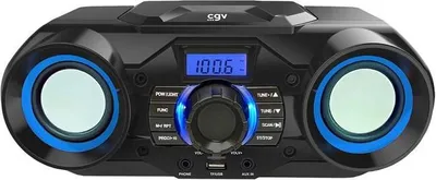 Obrázok produktu pre Prenosný rádio CD prehrávač CGV CD SG-1, Bluetooth 5.0, USB, SD, stereo, 30x20x13 cm