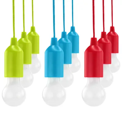 Produktbild von HyCell Pull-Light PL1W mit Zugschalter, inkl. 3x Micro AAA Batterien