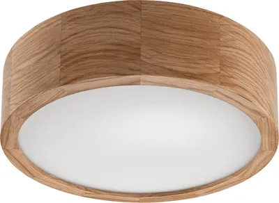 Produktbild von Bioledex Deckenleuchte Naturzholz 27cm E27 Eiche Holz, Glas