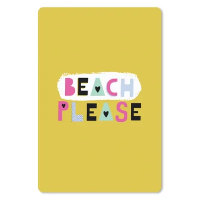 Produktbild von MuchoWow® Mauspad Mousepad Sommer - Gelb - Zitat 18x27 cm - Mousepads - Maus Mat - Pad - Mausunterlage