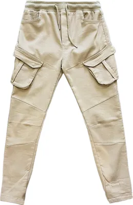 Produktbild von JAMMES Herren Chino Hose Cargo Jogger Pants Schlupfhose Stretch Jogginghose Größe: S