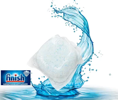 Produktbild von FINISH Spülmaschinenreiniger 36 Tabs, wasserlösliche Folie, gegen Schmutz Spülmaschinenpflege (Ausschussware in Polybeutel, Maschinenpfleger