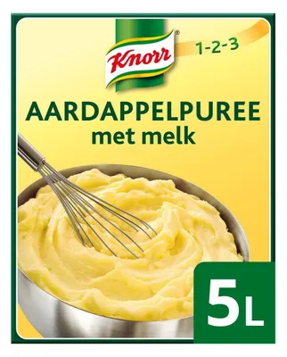 Produktbild von Knorr Aardappelpuree mit Milchpulver 5000g – Schnelle, cremige Kartoffelpüree-Mischung
