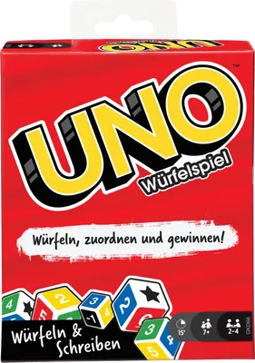 Produktbild von Mattel - UNO - Würfelspiel Gesellschaftsspiel Spiel