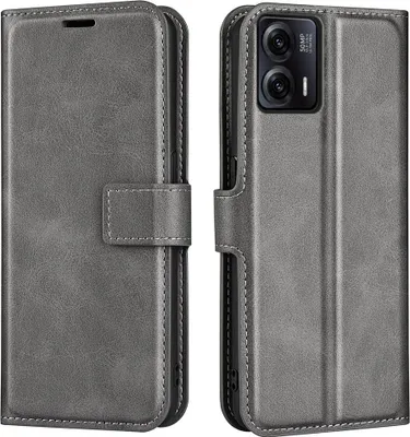 Produktbild von Motorola Moto G73 Hülle - Coverup Deluxe Klapphülle - Grau