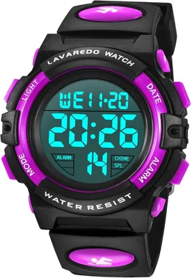 Produktbild von Digital Uhren für Kinder Jungen - 50 M Wasserdicht Sports Outdoor Silikon Armbanduhr mit Wecker/Stoppuhr/LED-Licht/Stoßfest/Datum,Elektronische