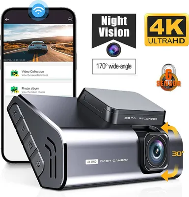 Immagine prodotto di A900 Auto Dash Cam 3 pollici schermo Ips Novatek 96670 4k HD Wifi Driving Recorder Parking Camera Argento