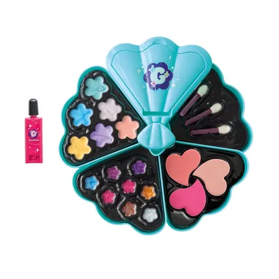 Produktbild von Smoby Glam Kinderkosmetik Make-Up-Palette - Kinder-Schminkpalette im Muschel Design, ab 6 Jahre