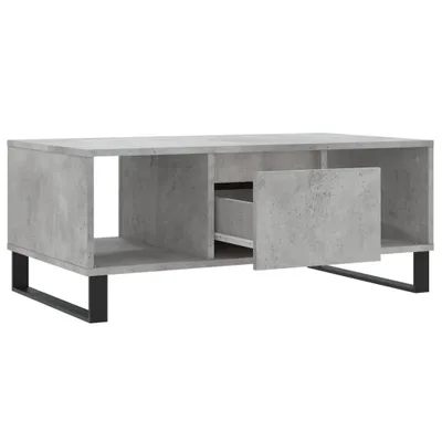 Obrázek produktu pro vidaXL Konferenční stolek Concrete Grey 90x50x36,5 cm Dřevěný materiál
