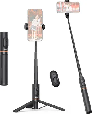 Zdjęcie produktu dla VRIG TP-17 Wysuwany statyw selfie do telefonu, maks. długość 75 cm, ze zdalnym wyzwalaczem, statyw do telefonu do vlogów, selfie, transmisji na żywo, zdjęć grupowych wideo