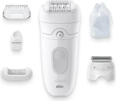 Obrázok produktu pre Braun Silk-épil 5 5-041, Biela, 28 pinzety/pinziet, MicroGrip, Batérie, 100 - 240 V, 50 - 60 Hz