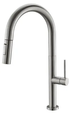Obrázok produktu pre Drezová batéria so sprškou STEEL SLIM S stojanková, celonerezová