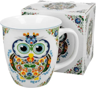 Produktbild von DUO ETNO Becher 650 ml OWL New Bone China Porzellan