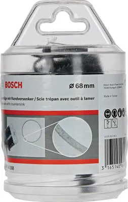 Image de Scie cloche avec fraise à chanfreiner, 68 mm