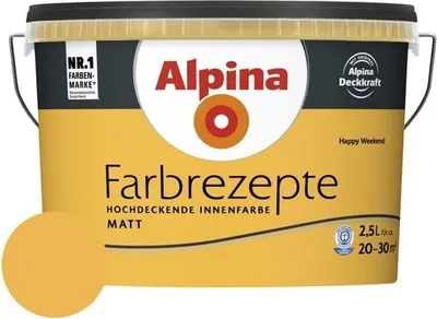 Produktbild von Alpina Wandfarbe Farbrezepte Happy Weekend 2,5 l