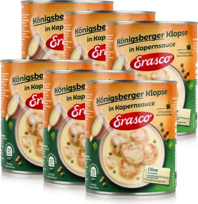 Produktbild von Erasco Königsberger Klopse Kapernsauce 800g Fertigessen (6er Pack)