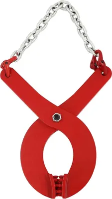 Produktbild von Palettenzieher - Klemmzange - Tragfähigkeit 2000 kg - Maulöffnung 0–17 cm - Legierter Stahl - Hochtemperaturgehärtete Schmiedung - Länge 55 cm - Rot