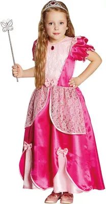 Produktbild von Pink-rosa Prinzessin Kindergröße: 104