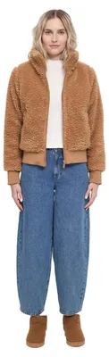 Produktbild von Mazine Faux-Fur Blouson  - Damen Kunstfelljacke, Größe:XL, Farbe:fawn
