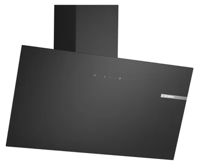 Immagine prodotto di Cappa decorativa inclinata 80 cm 550 m3/h nera Bosch DWK85DK60