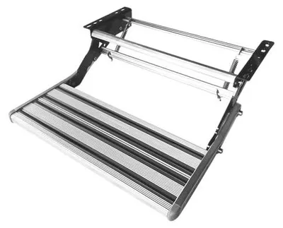 Zdjęcie produktu dla Schody kampera 2 stopniowe aluminiowe składane do przyczepy
