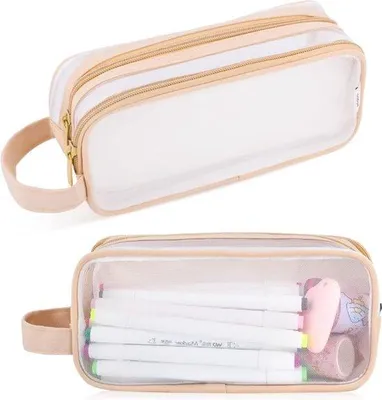 Image de Étui de rangement en filet transparent, pour le bureau et les voyages d'affaires