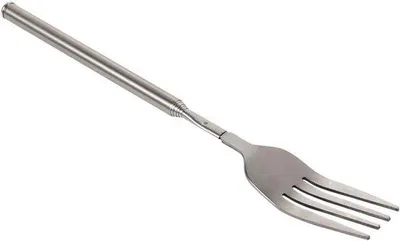 Zdjęcie produktu dla Widelec do grilla ze stali nierdzewnej 221~646 cm (87~254 cali) Wysuwany Srebrny