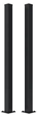 Produktbild von Set mit 2 CARMO Eisenpfosten 10x10cm H.185cm schwarz
