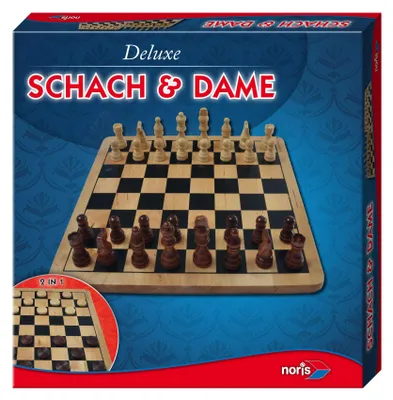 Produktbild von Noris Spiele Deluxe Holz - Schach & Dame; 606104577