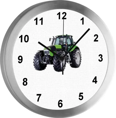 Produktbild von Funkuhr, Kinder Wanduhr, Kinderuhr, Kinderzimmer  Traktor