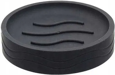 Produktbild von Seifenschale 11 x 2,5 cm rund schwarz