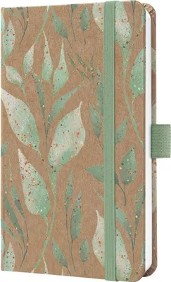 Immagine prodotto di sigel J6802 sigel calendario tascabile Jolie Pure 2026 "Sparkle Leaves", A6
