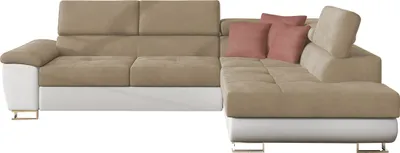 Produktbild von MIRJAN24 Ecksofa Cotere, L-Form Eckcouch mit Schlaffunktion und Bettkasten (Soft 017 + Uttario Velvet 2979 + 2955, Seite: Rechts)