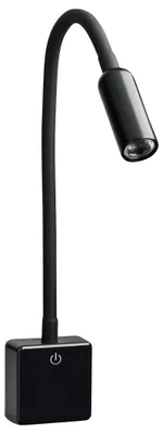 Produktbild von SEBSON LED Steckdosenlampe dimmbar schwarz, Steckerlampe 4W flexibel Leselampe Leuchte