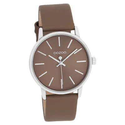 Produktbild von Oozoo Leder Damen Uhr Analog Quarzuhr Armband braun Timepieces D2UOC11368