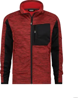 Produktbild von DASSY Strickjacke CONVEX Strickfleece Gr. M rot/schwarz