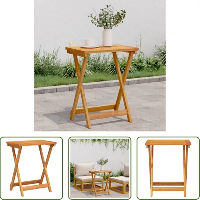 Produktbild von The Living Store Gartentisch Klappbar 50x36x60 cm Massivholz Akazie