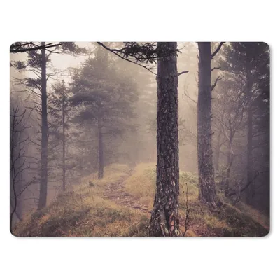 Produktbild von MuchoWow® Mauspad Mousepad Nebel - Herbstdekoration - Natur - Wald 23x19 cm - Mousepads - Maus Mat - Pad - Mausunterlage - Schreibtischunterlage - Mauspad
