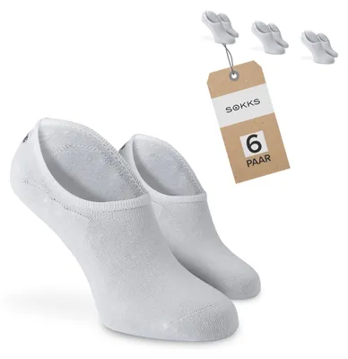 SOKKS Füßlinge Weiß – unsichtbare Sneakersocken — 6 Paar Set