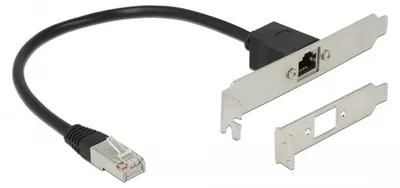 Produktbild von DeLOCK 85803, 0,3 m, Cat5e, F/UTP (FTP), RJ-45, RJ-45, Schwarz