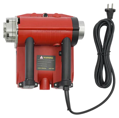 Produktbild von Elektrische Wandfräse - Wandhobelmaschine - 4580 W - 2750 U/min - 15 cm Arbeitsbreite - Einstellbare Tiefe 1–4 mm - Seitenklinge - Rot