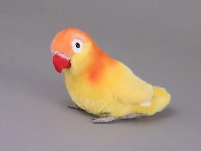 Produktbild von Kösen Pfirsichköpfchen gelb/orange 15 cm Stofftier Vogel