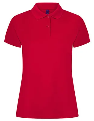 Produktbild von Henbury - Poloshirt Feuchtigkeitsabweisend für Damen LT5930 (XXL) (Rot)
