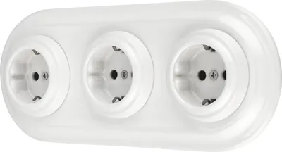 Zdjęcie produktu dla Podtynkowy porcelanowy wyłącznik retro serii I PR1SET300W I PR1 biały