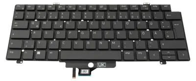 Produktbild von Dell H75T5 Original Tastatur DE (deutsch) schwarz/schwarz mit Backlight
