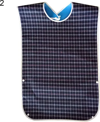 Produktbild von Erwachsener Lätzchen Unisex fleckresistent wasserdichtes Tuch leicht zu reinigen Kleidungsschützer für Zuhause-2