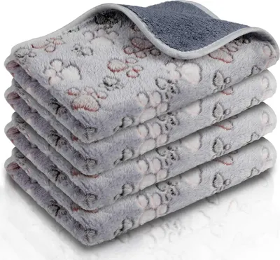Obrázek produktu pro 4dílné voděodolné deky pro morčata (60x40 cm) – flís s membránou, jako vložka do klece a místo na spaní