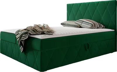 Produktbild von MIRJAN24 Boxspringbett Simoti, Doppelbett mit zwei Bettkästen für die Bettwäsche, Hauptmatratze, Topper und Kopfteil (Magic Velvet 2225, Größe: 160x200 cm)