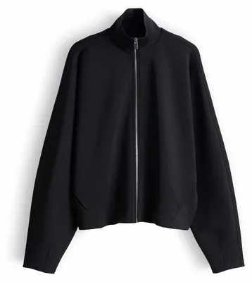 Produktbild von Damen Langarm Sweat-Jacke Ulara 900 mit Reißverschluss in Schwarz, Größe 42